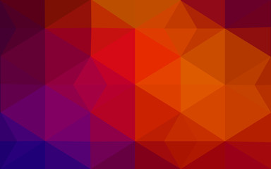 Obraz premium Multicolor dark blue, red polygonal design pattern, which consist of triangles and gradient in origami style.