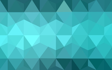 Fototapeta premium Zielony wzór wielokąta, który składa się z trójkątów i gradientu w stylu origami.