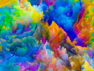 Obraz na płótnie Canvas Unfolding of Colors