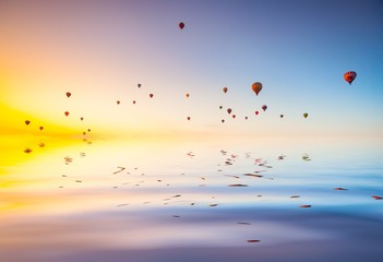 hot air balloons