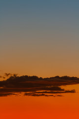 Fototapeta na wymiar Sunset with clouds