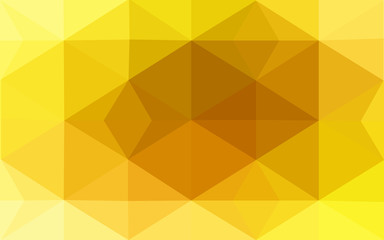 Orange polygonal pattern, which consist of triangles and gradient, background in origami style.