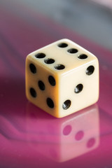 old dice closeup