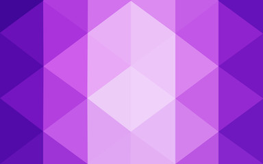 Multicolor purple, pink polygonal design pattern, which consist of triangles and gradient in origami style.