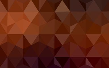 Dark red polygonal design pattern, which consist of triangles and gradient in origami style.