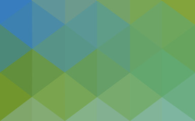 Obraz premium Multicolor green, blue polygonal design pattern, which consist of triangles and gradient in origami style.