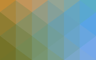 Multicolor green, blue polygonal design pattern, which consist of triangles and gradient in origami style.