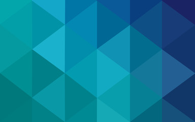Multicolor green, blue polygonal design pattern, which consist of triangles and gradient in origami style.