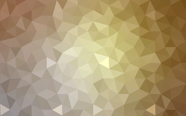 Brown polygonal design pattern, which consist of triangles and gradient in origami style.