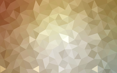 Brown polygonal design pattern, which consist of triangles and gradient in origami style.