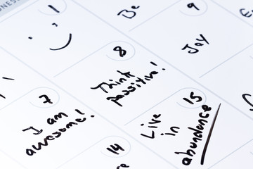 concept for a positive month