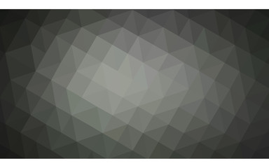 Gray polygonal design pattern, which consist of triangles and gradient in origami style.