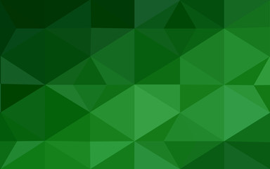 Green polygonal design pattern, which consist of triangles and gradient in origami style.