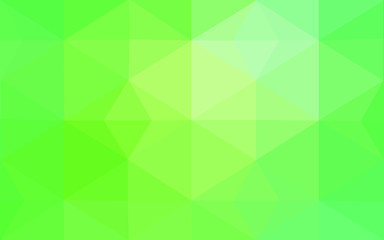 Fototapeta na wymiar Green polygonal design pattern, which consist of triangles and gradient in origami style.