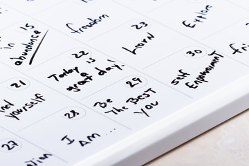 concept for a positive month