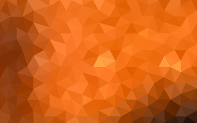 Fototapeta premium Dark orange polygonal design pattern, which consist of triangles and gradient in origami style.