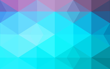 Obraz premium Multicolor pink, blue polygonal design pattern, which consist of triangles and gradient in origami style.