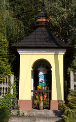 Fototapeta premium Old Wayside shrine in Wieliczka near Cracow. Poland