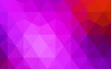 Obraz premium Multicolor pink, red, orange polygonal design pattern, which consist of triangles and gradient in origami style.