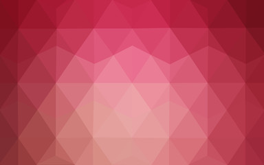 Obraz premium Multicolor pink, red, orange polygonal design pattern, which consist of triangles and gradient in origami style.