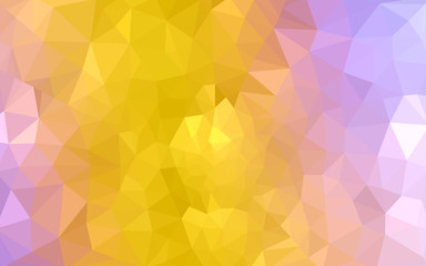 Fototapeta premium Multicolor pink, yellow polygonal design pattern, which consist of triangles and gradient in origami style.