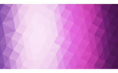Multicolor purple, pink polygonal design pattern, which consist of triangles and gradient in origami style.
