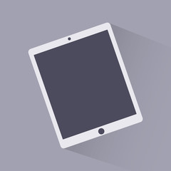 The tablet, icon, photo frame with shadow for your photo, flat style, vector illustration, EPS10