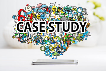 Case Study concept with smartphone