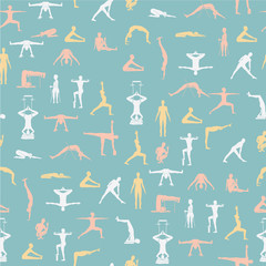 Yoga poses with props.