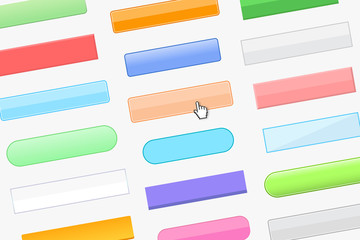 Fototapeta premium A variety of buttons for website