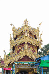 Beautiful detail of Botataung Pagoda,Yangon, Myanmar.