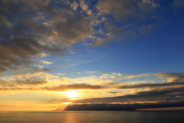 La gomera island from Tenerife.