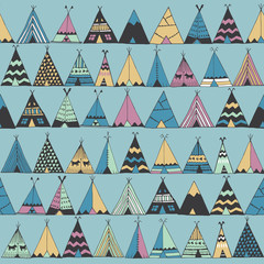 Teepee native american summer tent. © Tasiania