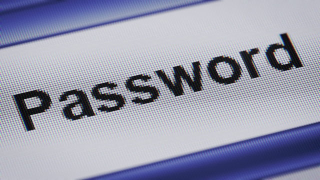 "password" on the screen. Looping.