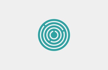 Target logo. Round logo. Planet logo. Circle logo. Spiral logo