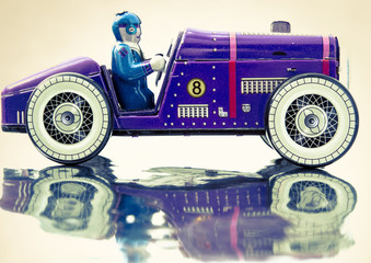 purple toy car