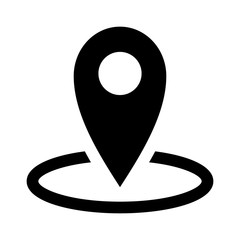 Map marker location on map flat icon for apps and websites