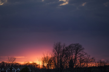 Fototapeta premium Rural Sunset View