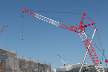 スタジアムの建設現場