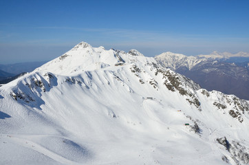 	Россия, Сочи, склоны горнолыжного курорта Роза Хутор