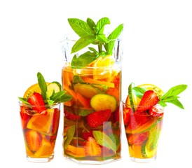 Pimms, white background