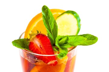 Pimms, white background