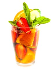 Pimms, white background
