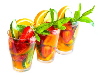 Pimms, white background