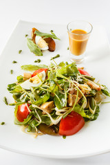 salad with tahini sauce