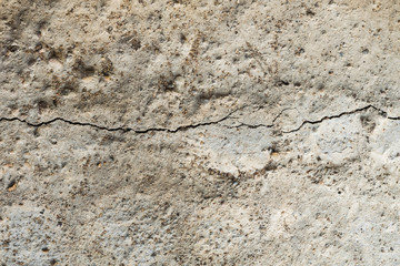 the old concrete wall.