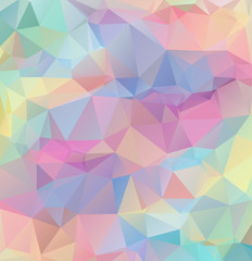 Abstract multicolor background. Vector polygonal design illustra