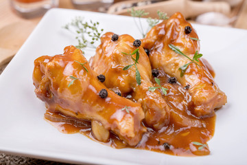 Baked chicken in tomato sauce