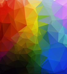 Abstract multicolor background. Vector polygonal design illustra