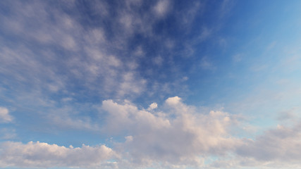 Cloudy blue sky abstract background, 3d illustration